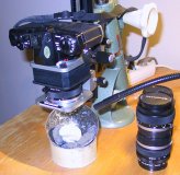 Upps&auml;ttning f&ouml;r mineralfotografering